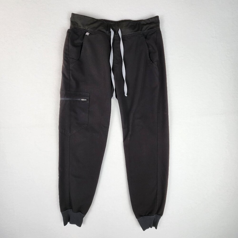 FIGS Womens Zamora Jogger Scrub Pants Size S Black W18SW2005P